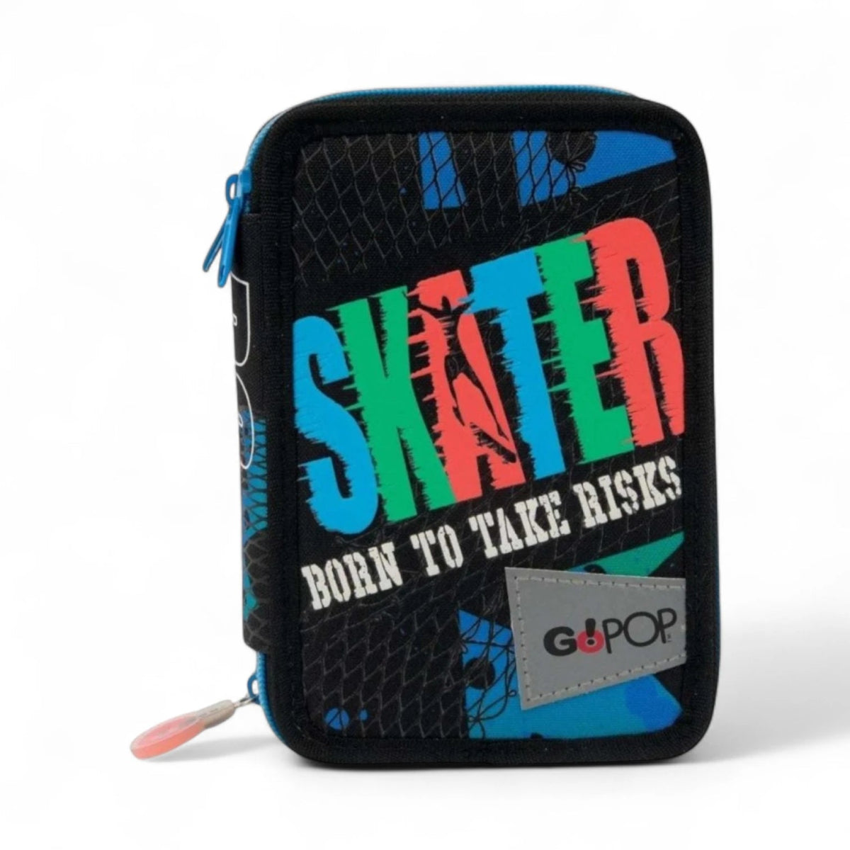 Astuccio 3 Zip GOPOP Boy Skater - Completo di Accessori - Quiscuola.it – Zaini, Astucci e Diari Scuola