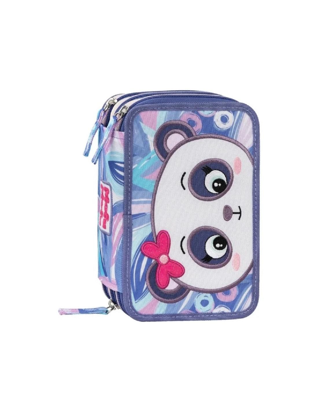 Astuccio 3 Zip Mofu Mofu Panda