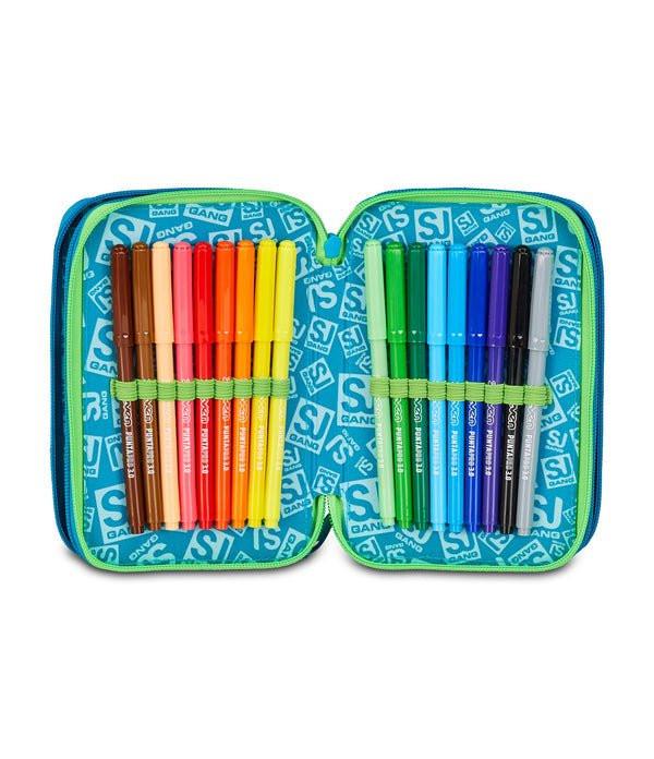 Astuccio 3 Zip SJ Gang AIR TIGER con 45 Pezzi Inclusi.