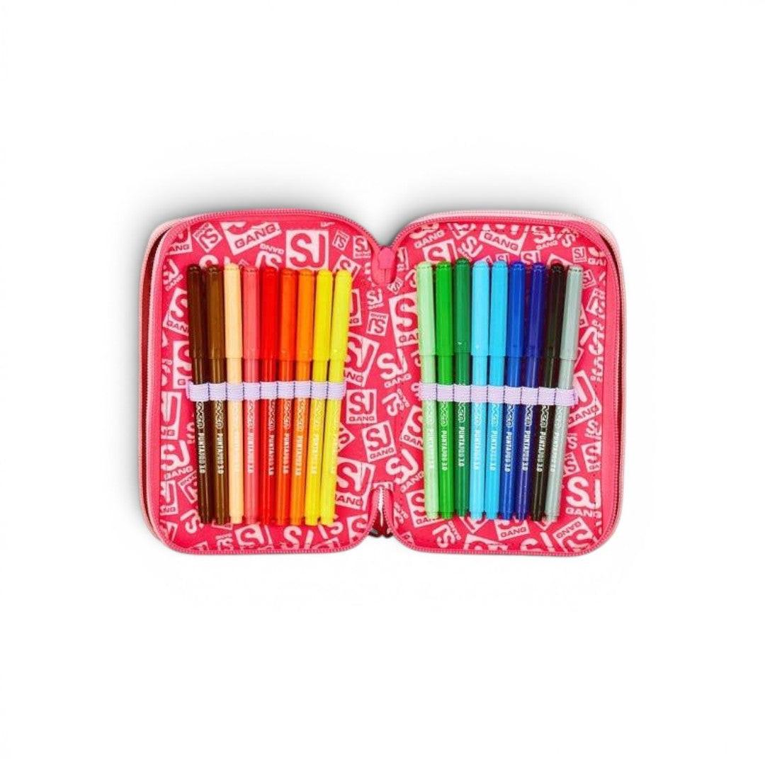 Astuccio 3 Zip CAT LED SJ Gang con 45 Pezzi Inclusi.