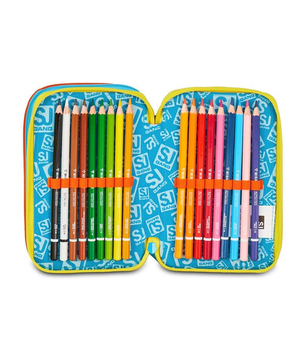 Astuccio 3 Zip SJ Gang DRAGON GLIDE con 45 Pezzi - Quiscuola.it – Zaini, Astucci e Diari Scuola