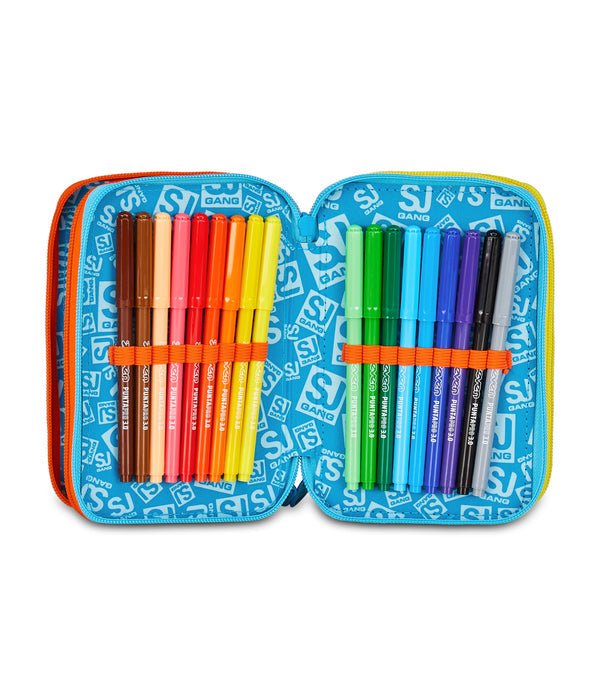 Astuccio 3 Zip SJ Gang DRAGON GLIDE con 45 Pezzi - Quiscuola.it – Zaini, Astucci e Diari Scuola