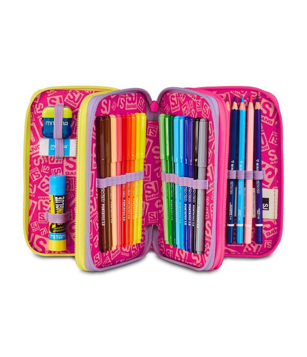 Astuccio 3 Zip SJ Gang FABLE JOURNEY con 45 Pezzi - Quiscuola.it – Zaini, Astucci e Diari Scuola