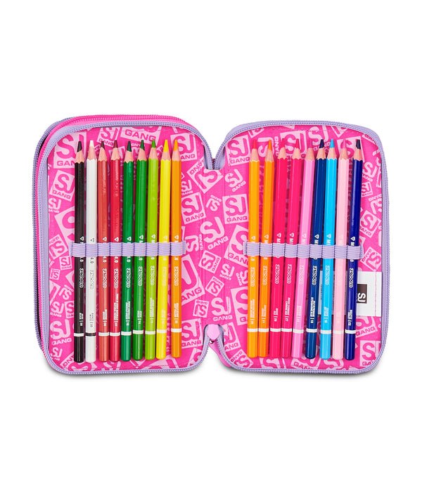 Astuccio 3 Zip SJ Gang Fantasys Girl – Completo 45 Pezzi - Quiscuola.it – Zaini, Astucci e Diari Scuola