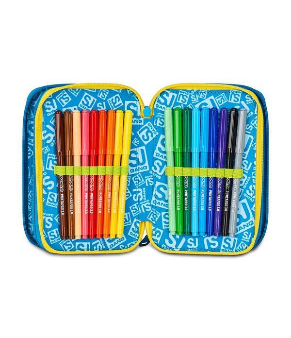Astuccio 3 Zip SJ Gang Flyrocket Boy con 45 pezzi.