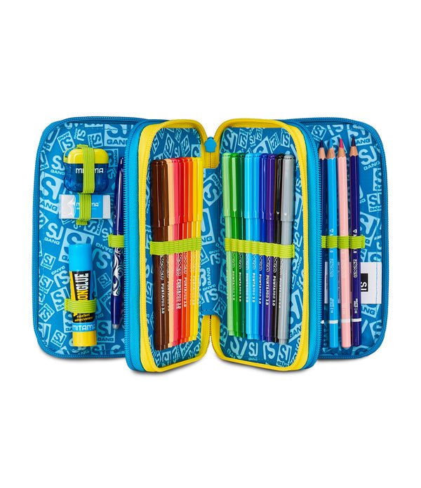Astuccio 3 Zip SJ Gang Flyrocket Boy – Completo 45 Pezzi Scuola - Quiscuola.it – Zaini, Astucci e Diari Scuola