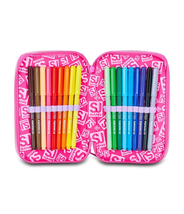 Astuccio 3 Zip SJ Gang FlyUnicorn Girl – Completo 45 Pezzi - Quiscuola.it – Zaini, Astucci e Diari Scuola
