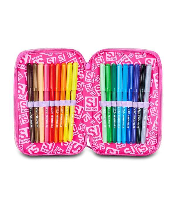 Astuccio 3 Zip SJ Gang FlyUnicorn Girl Completo 45 Pezzi.