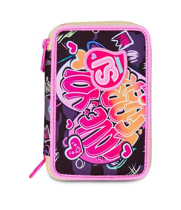 Astuccio 3 Zip SJ Gang Game LED Girl – Completo da 45 Pezzi.