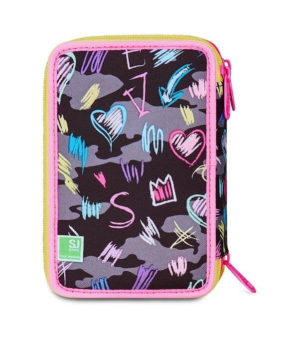 Astuccio 3 Zip SJ Gang Game LED Girl – Completo da 45 Pezzi.
