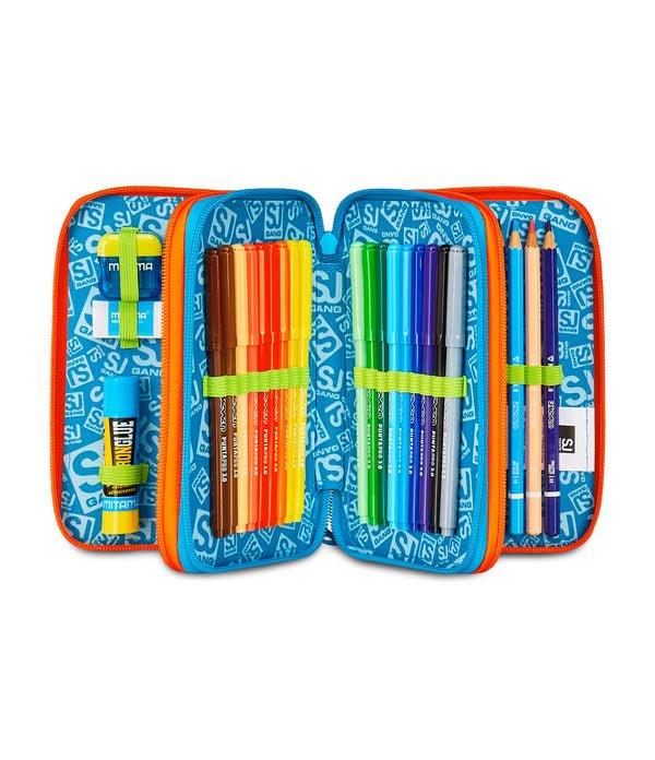 Astuccio 3 Zip SJ Gang Tinypatch Boy con 45 pezzi.