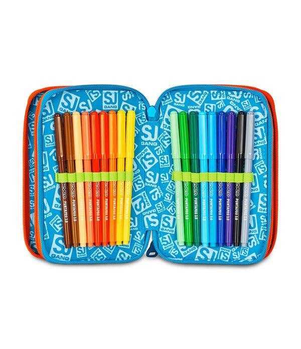 Astuccio 3 Zip SJ Gang Tinypatch Boy con 45 pezzi.