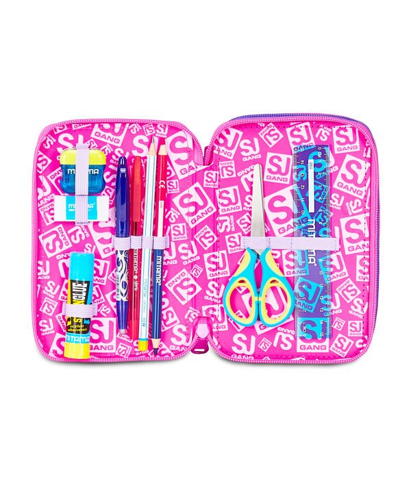 Astuccio 3 Zip SJ Gang Tinypatch Girl – Completo 45 Pezzi - Quiscuola.it – Zaini, Astucci e Diari Scuola