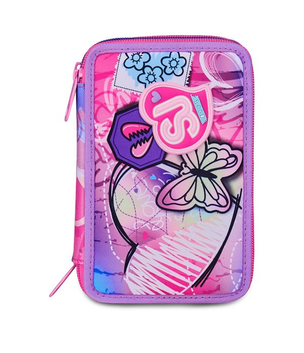 Astuccio 3 Zip SJ Gang Tinypatch Girl – Completo 45 Pezzi - Quiscuola.it – Zaini, Astucci e Diari Scuola