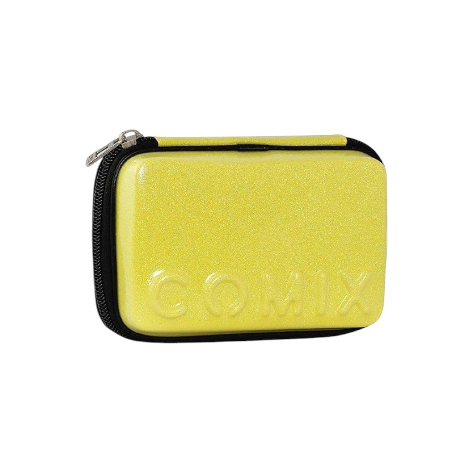 Astuccio Comix Maxi Zip Glitter giallo,verde,celeste,rosa compatto