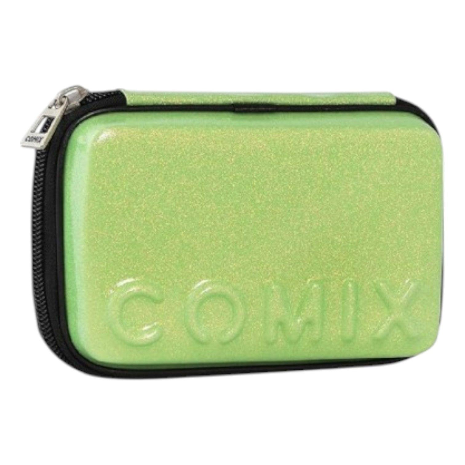 Astuccio Comix Maxi Zip Glitter giallo,verde,celeste,rosa compatto