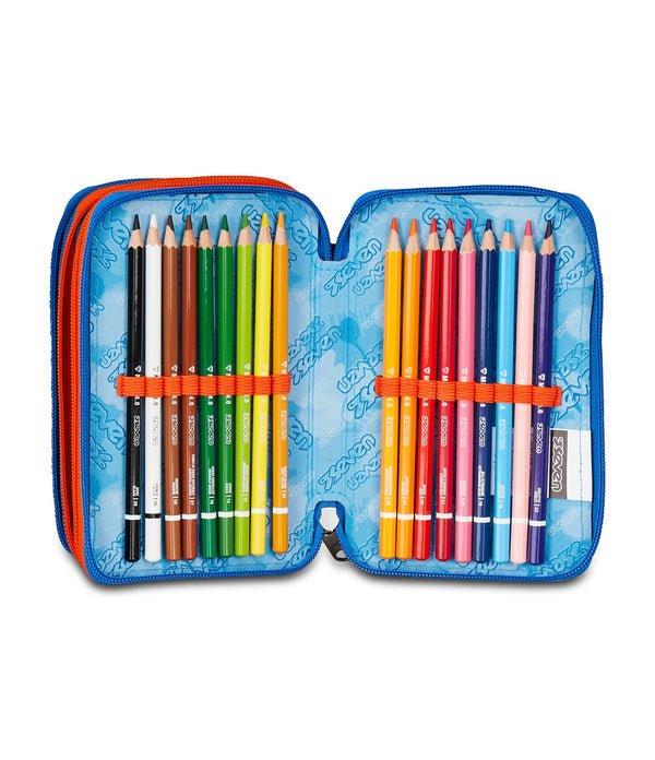 Astuccio Seven 3 Zip – Optical Shade Boy con 45 Pezzi Inclusi.