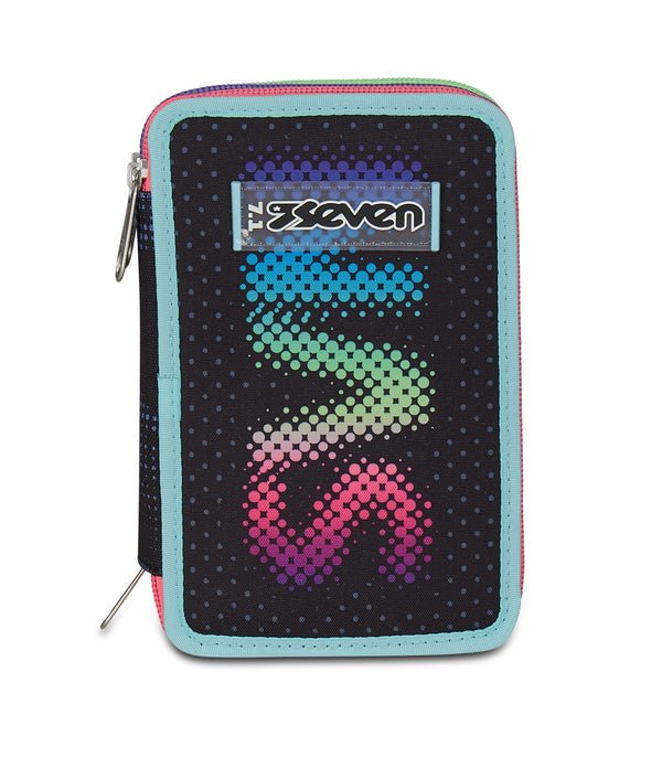 Astuccio Seven 3 Zip – Optical Shade Girl con 45 Accessori - Quiscuola.it – Zaini, Astucci e Diari Scuola