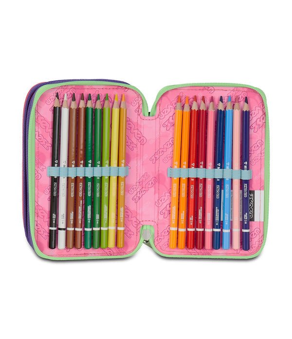 Astuccio Seven 3 Zip – Optical Shade Girl con 45 Accessori - Quiscuola.it – Zaini, Astucci e Diari Scuola