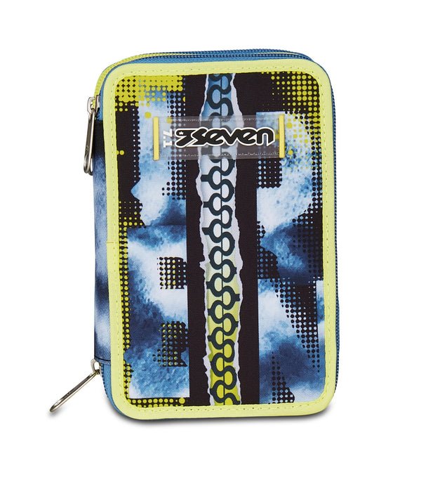 Astuccio Seven 3 Zip – Shady Dye Boy con 45 Pezzi Inclusi - Quiscuola.it – Zaini, Astucci e Diari Scuola