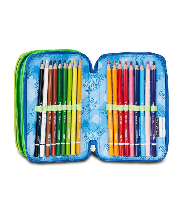 Astuccio Seven 3 Zip – Sprint Paint Boy con 45 Pezzi Inclusi - Quiscuola.it – Zaini, Astucci e Diari Scuola