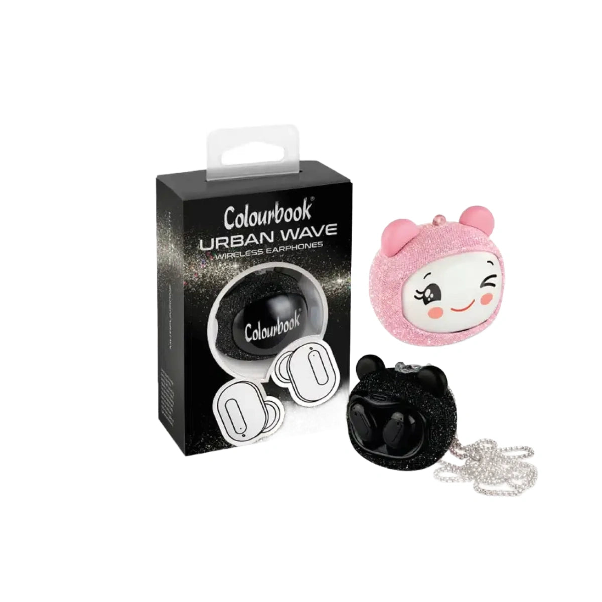 Auricolari Bluetooth 5.3 Glitter Wave - glitter rosa - foto 2
