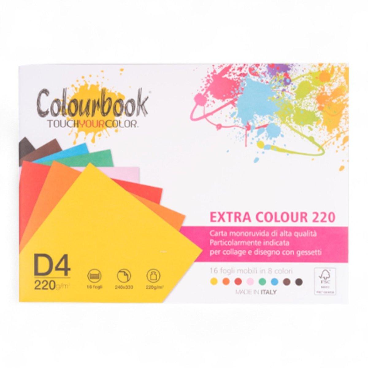 Blocco D4 Extra Color 220 gr 24×33 cm 16 Fogli Ruvidi - Quiscuola.it – Zaini, Astucci e Diari Scuola