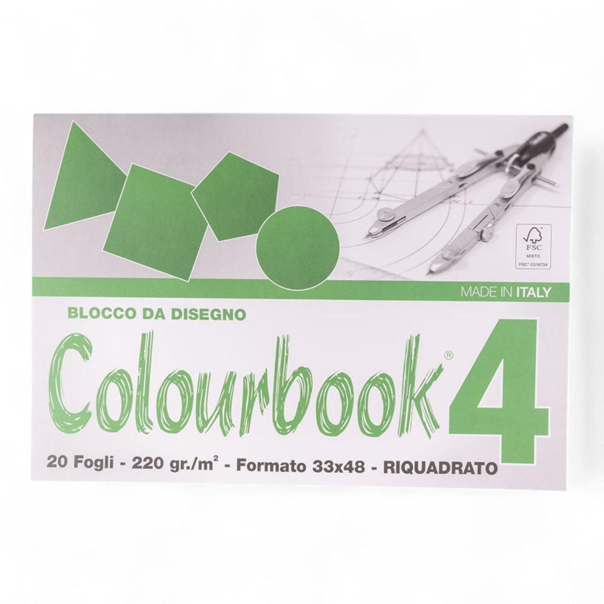 Blocco da Disegno C4 220 gr Formati 24×33 e 33×48 cm.
