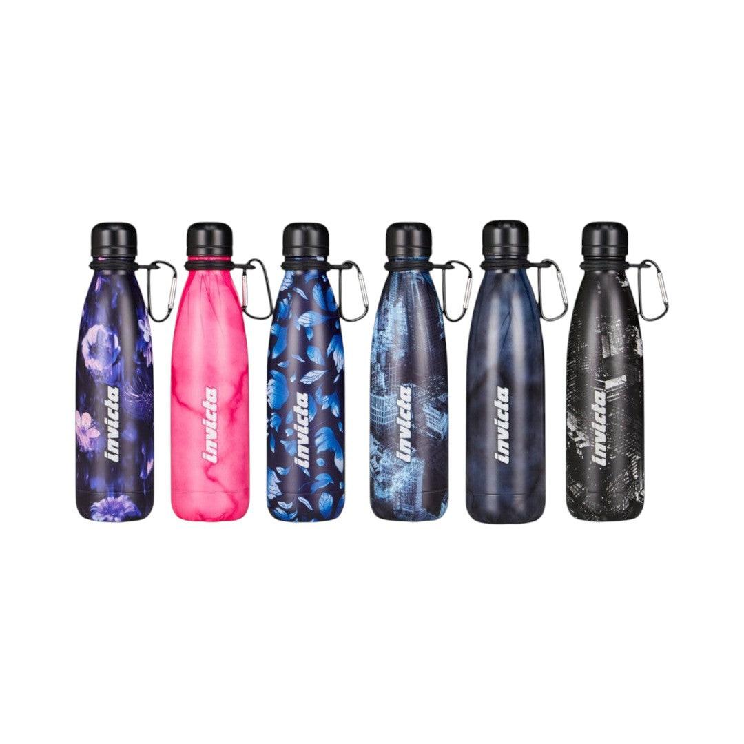Borraccia termica Invicta Fantasy acciaio 500 ml con moschettone