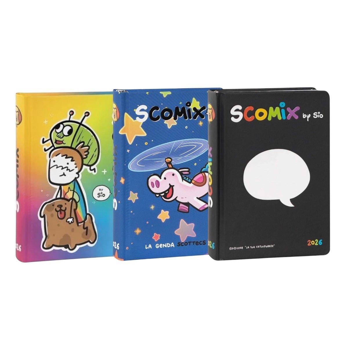 Comix Diario Scomix 16 Mesi Medium con Fumetti di Sio - Quiscuola.it – Zaini, Astucci e Diari Scuola