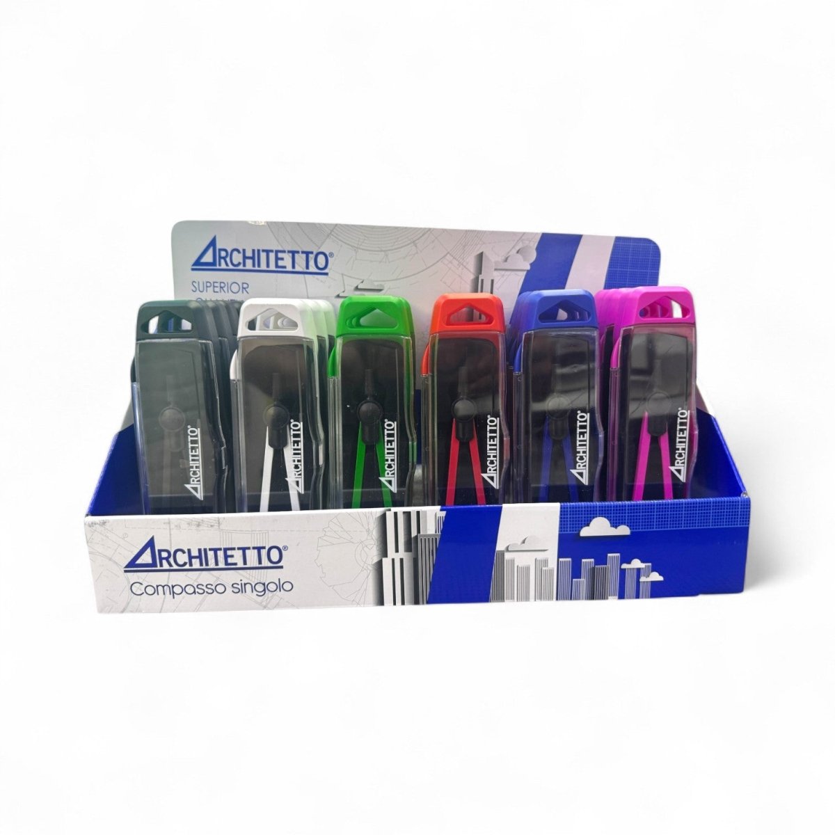 Compasso Architetto in Metallo con Asta Mobile e Mine Ricambio - Quiscuola.it – Zaini, Astucci e Diari Scuola