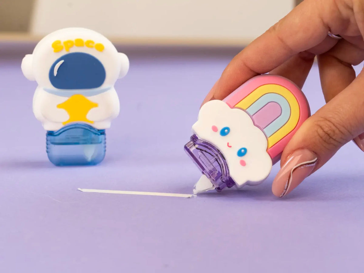 Correttore a Nastro Pull Pop Space – Astronauta e Arcobaleno - Quiscuola