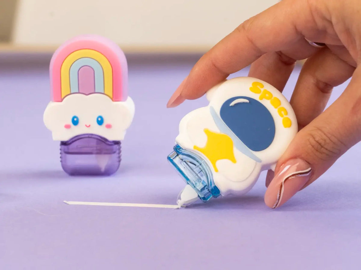 Correttore a Nastro Pull Pop Space – Astronauta e Arcobaleno - Quiscuola