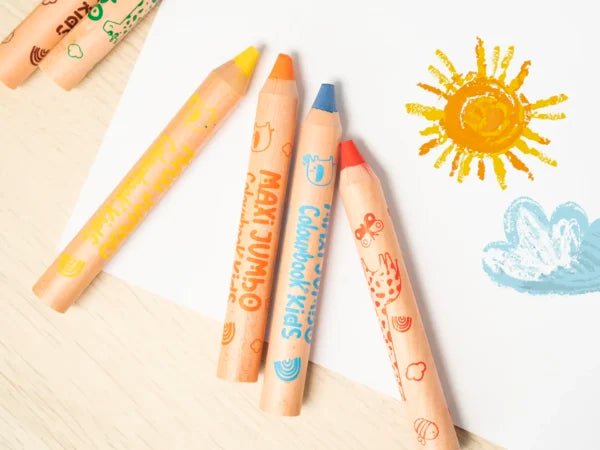 Set 6 Matite Colorate Maxi Jumbo 3 in 1 - Quiscuola