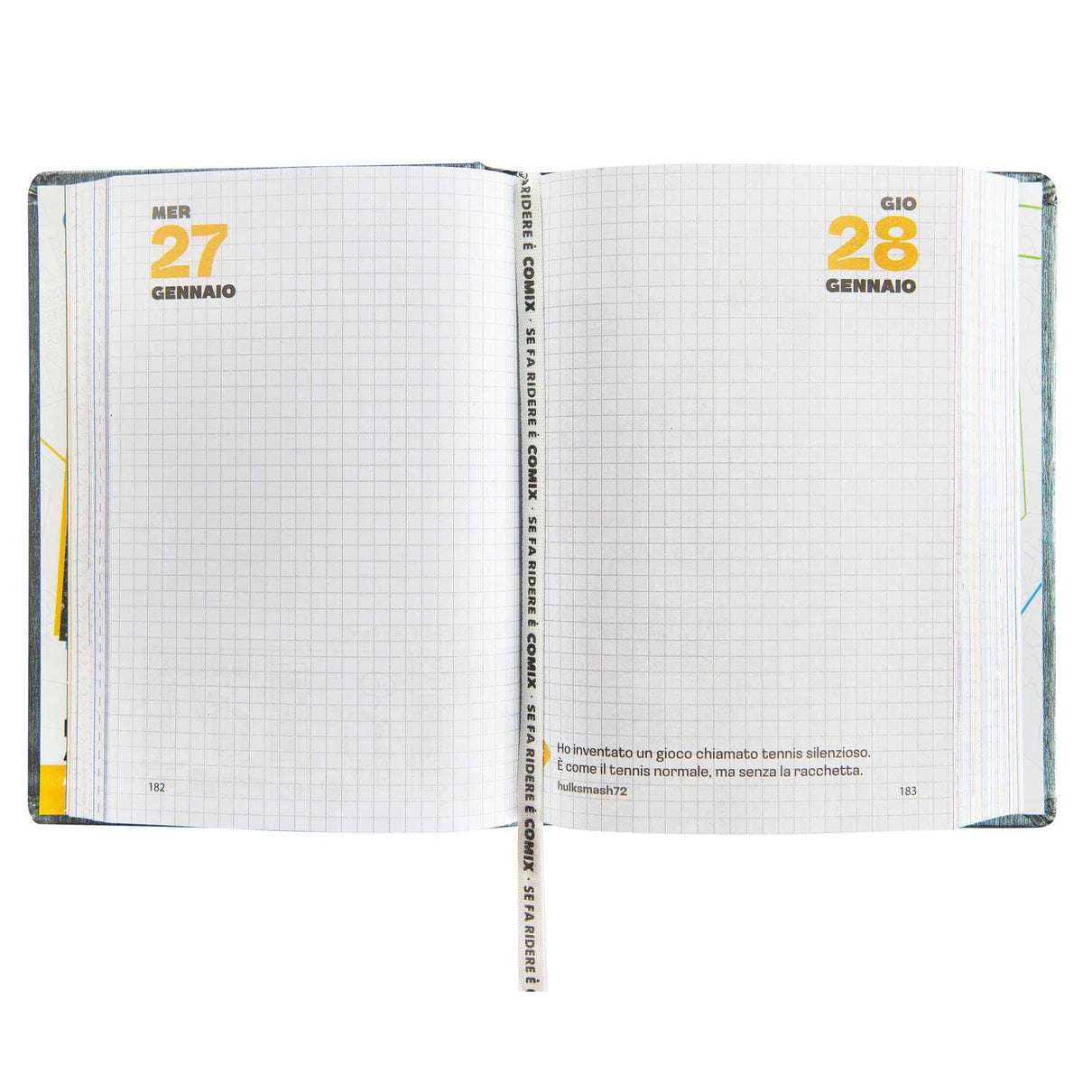 Diario Agenda 13 Mesi 2026/2027 Standard Comix Easy Dark Grey - foto 2