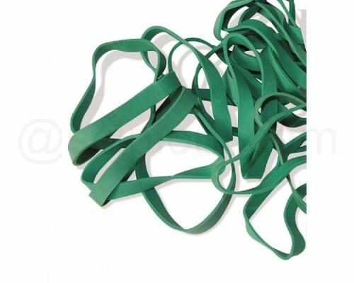 Elastici fettuccia gomma naturale verdi 120mm