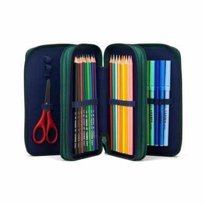 Astuccio Ergobag BearRex 3 zip verde - foto 3