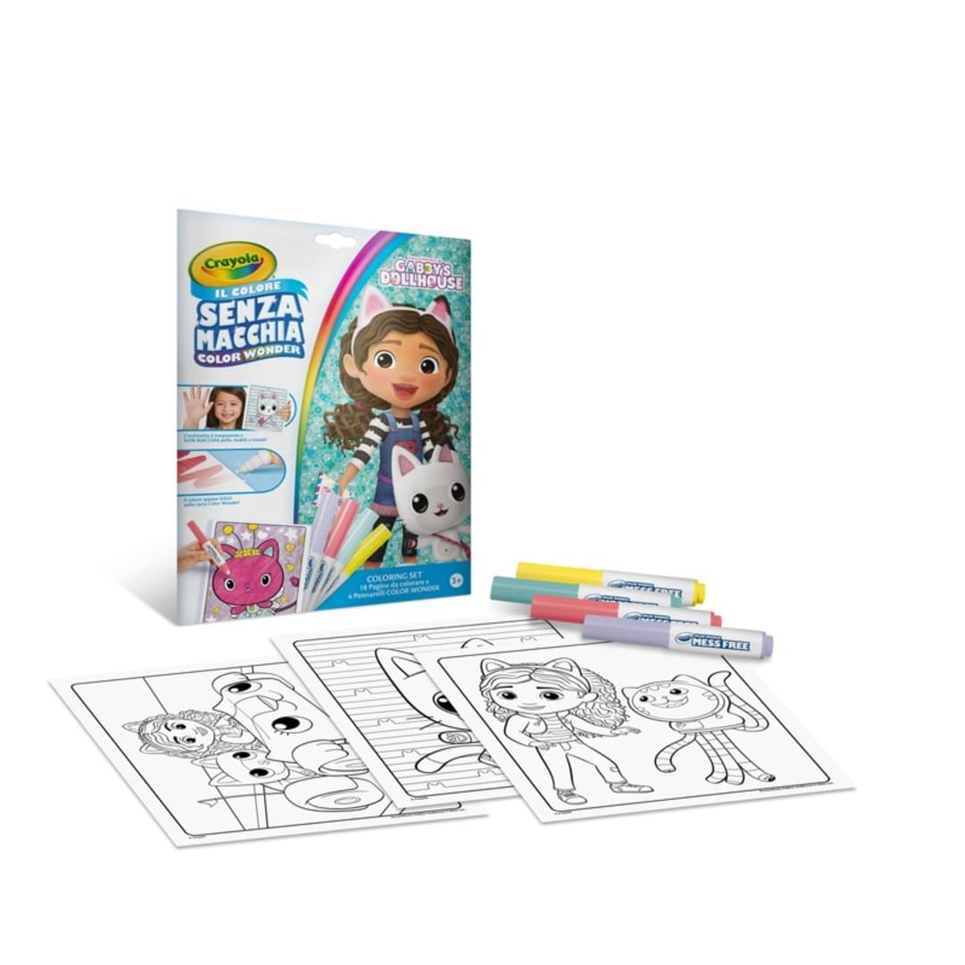 Set Color Wonder Crayola Gabby's Dollhouse confezione con contenuto