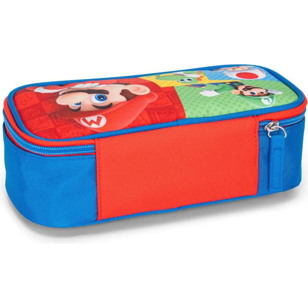 Astuccio Ovale Super Mario Rosso/Blu – Organizzazione e Avventura per la Scuola!.