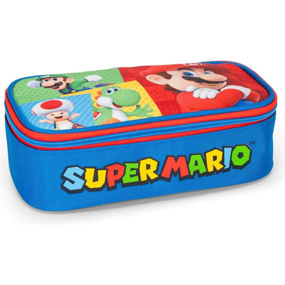Astuccio Ovale Super Mario Rosso/Blu – Organizzazione e Avventura per la Scuola!.