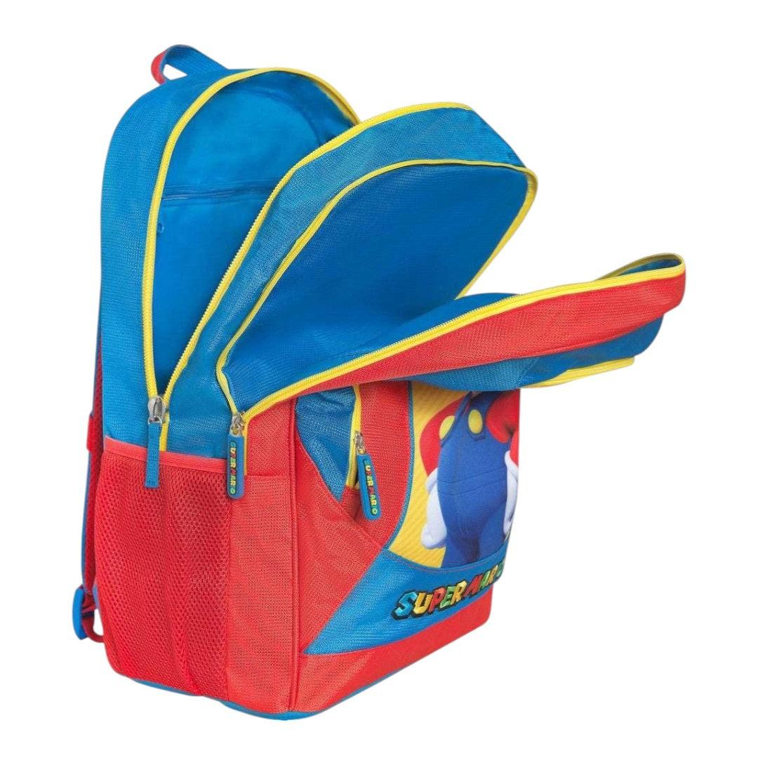 Zaino Trolley Staccabile Super Mario - Blu/Rosso/Giallo - Pratico e Spazioso.