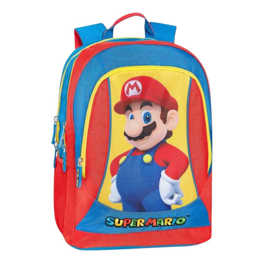 Zaino Trolley Staccabile Super Mario - Blu/Rosso/Giallo - Pratico e Spazioso.