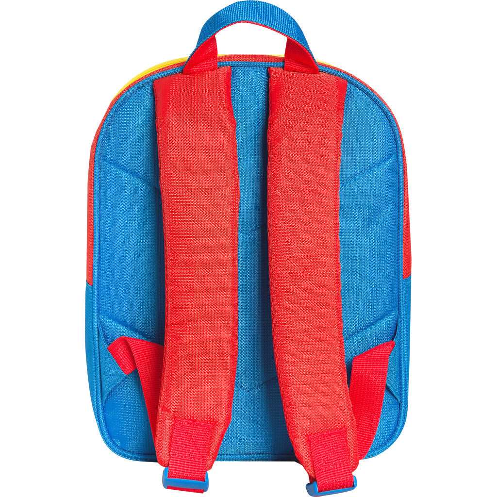 Zaino Asilo Super Mario Blu/Rosso/Giallo - Ufficiale e Comodo per Bambini - Quiscuola