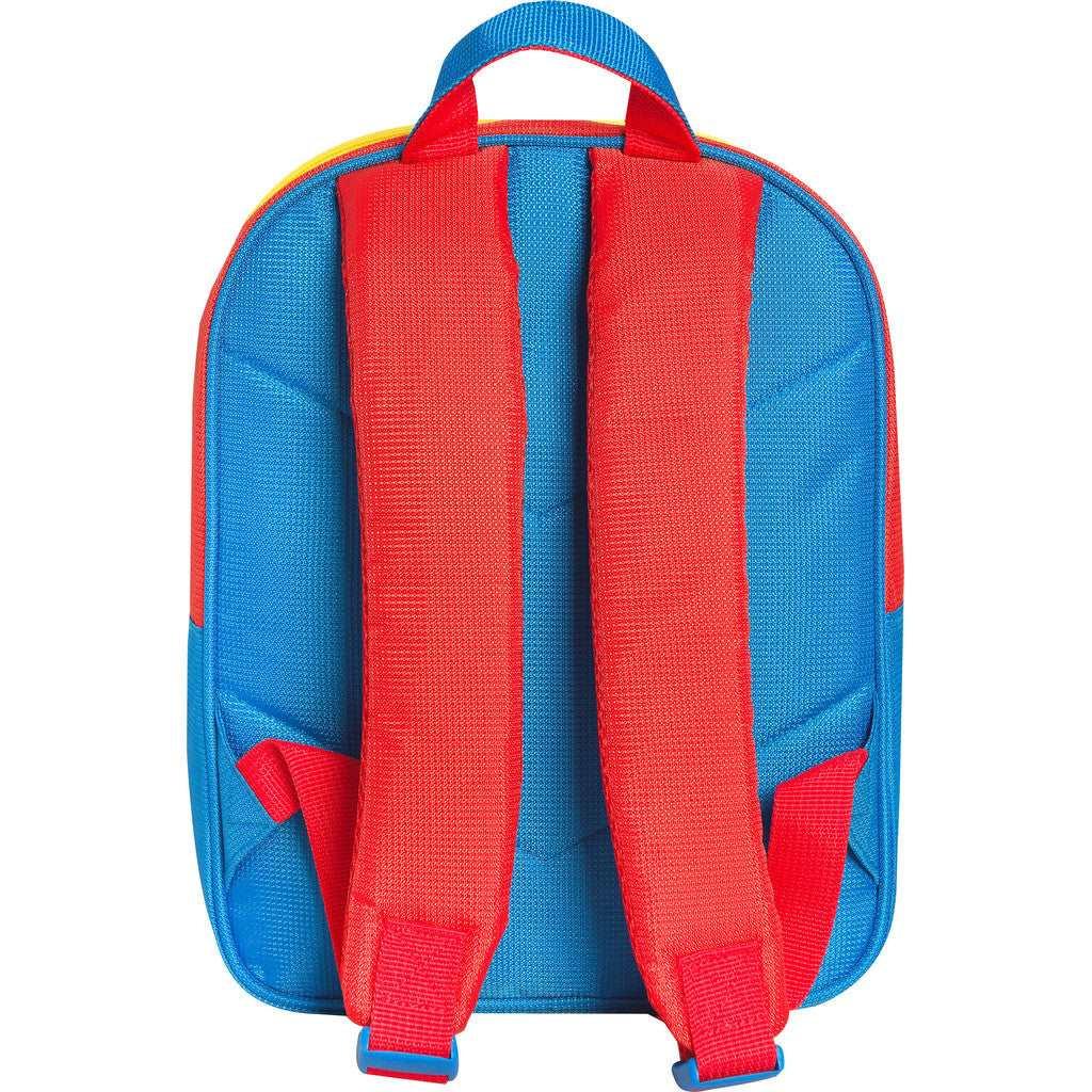 Zaino Asilo Super Mario Blu/Rosso/Giallo - Ufficiale e Comodo per Bambini - Quiscuola