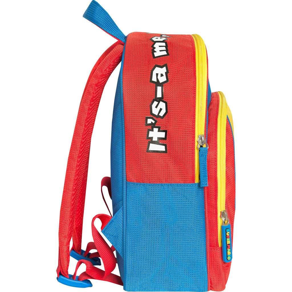 Zaino Asilo Super Mario Blu/Rosso/Giallo - Ufficiale e Comodo per Bambini - Quiscuola