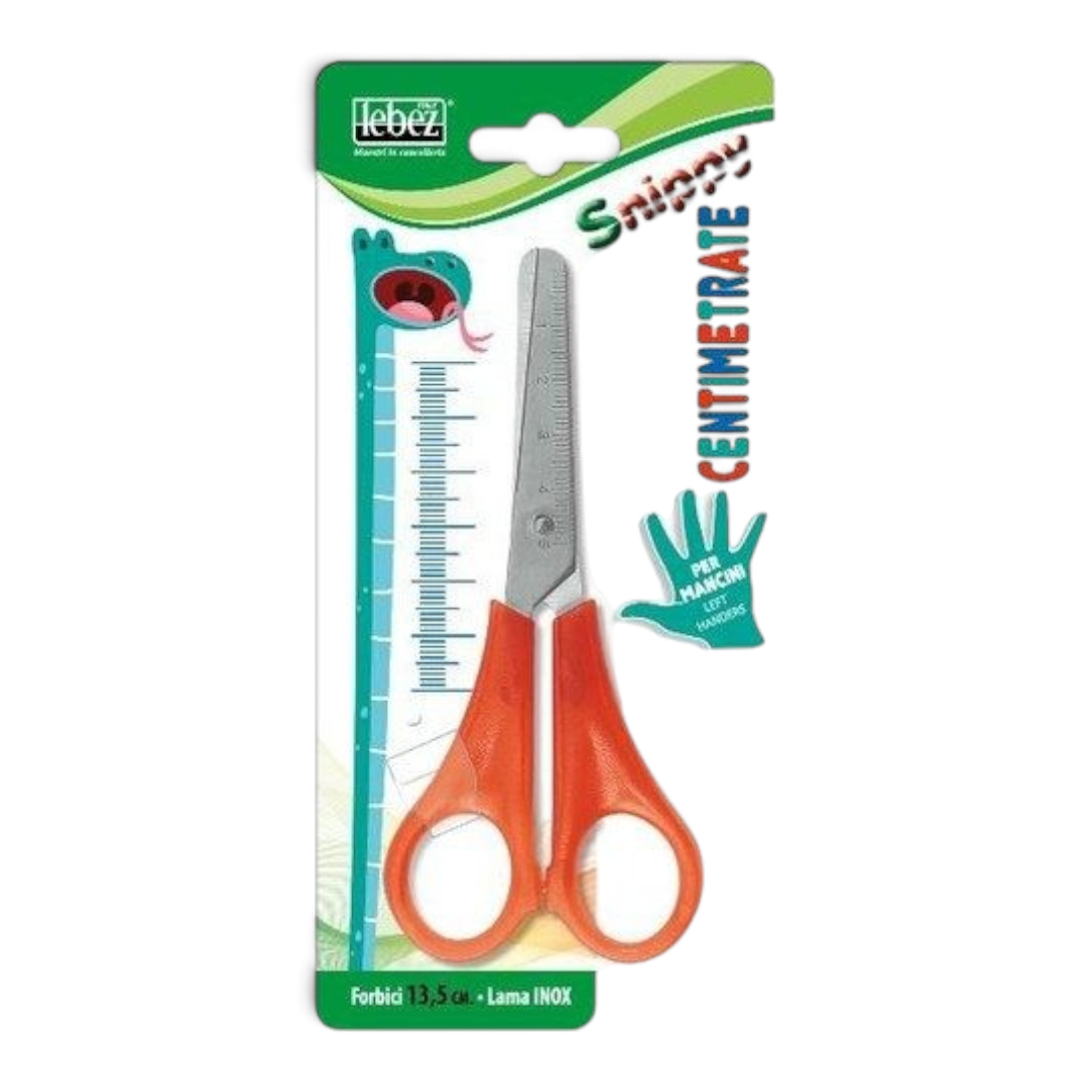 Forbice Lebez 13,5 cm per mancini in blister