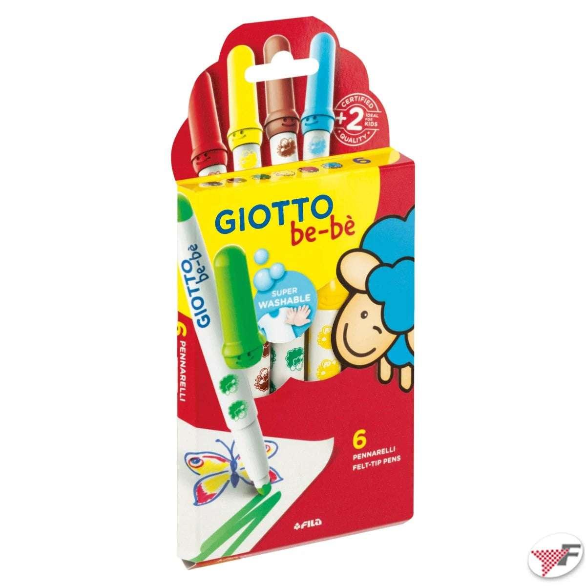 Pennarelli Superlavabili Giotto be-bè confezioni 6, 12, 18.