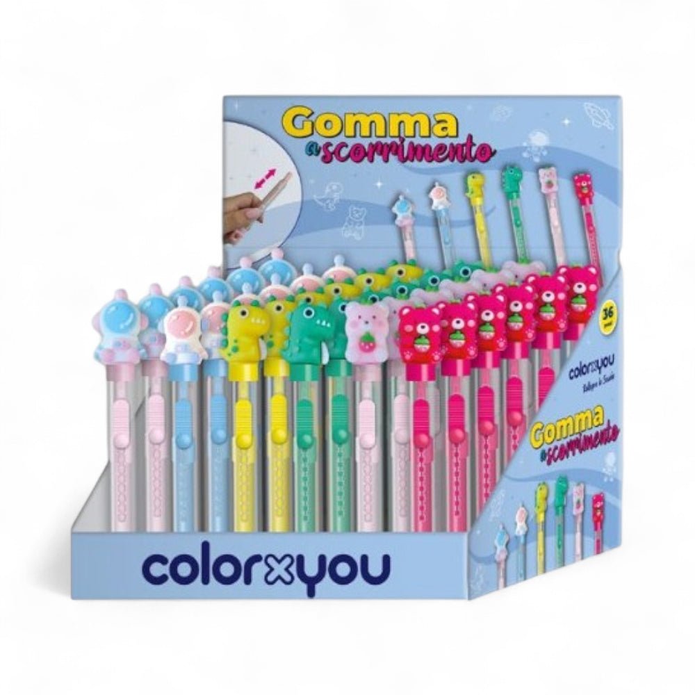 Gomma a Scorrimento ColorXyou – Fantasie Assortite - Quiscuola.it – Zaini, Astucci e Diari Scuola