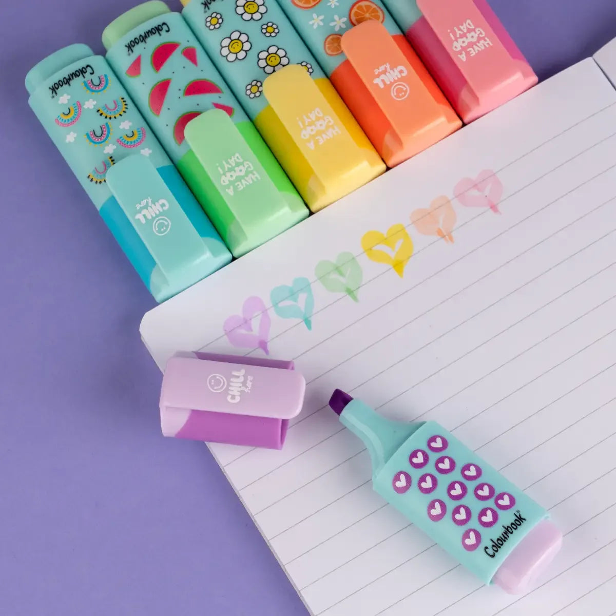 Set 6 mini evidenziatori pastello Highlight Me Colourbook - foto 4