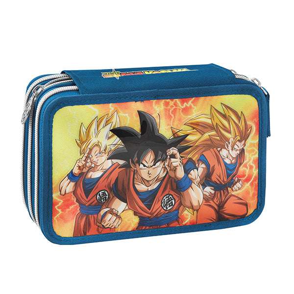 Astuccio 3 Zip Dragon Ball Panini - Completo di Accessori - Quiscuola